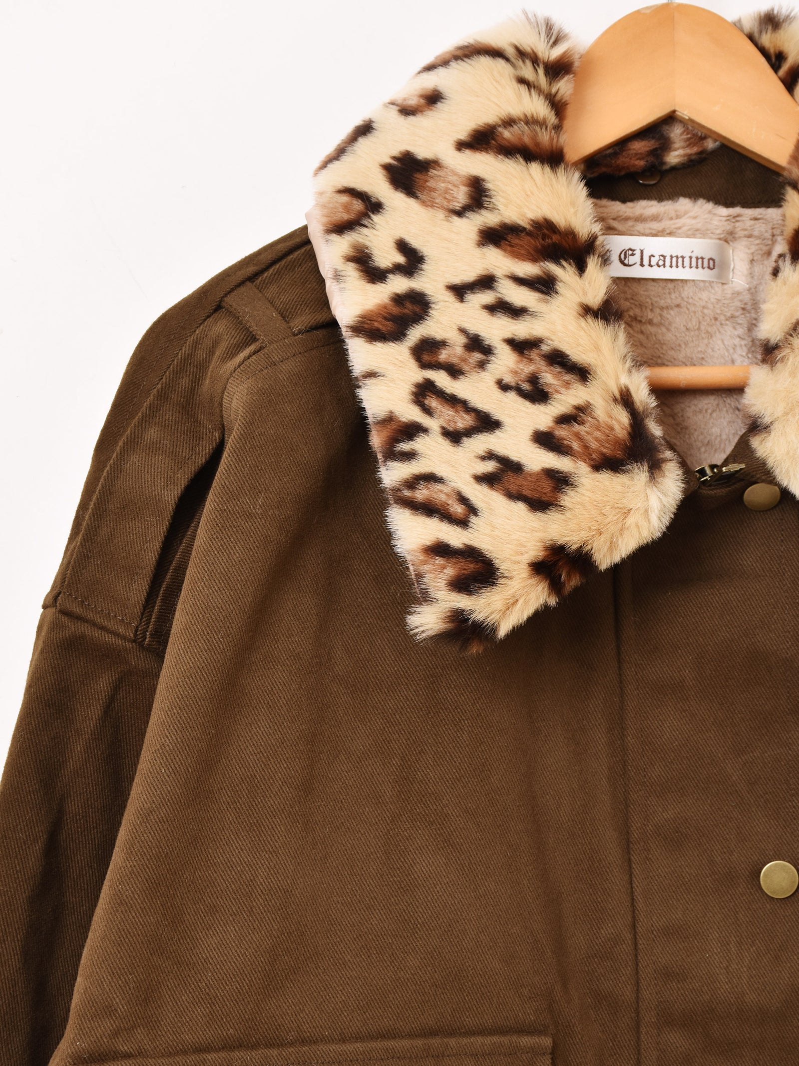 3色展開】Elcamino レオパードファーカラー ブルゾン – 古着屋Top of