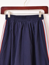 【2色展開】Meridian ライン入り ナイロン フリルスカート