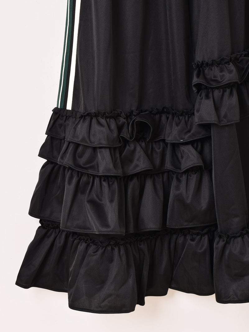 【3色展開】Meridian ライン入り トラックタイプ フリルスカート