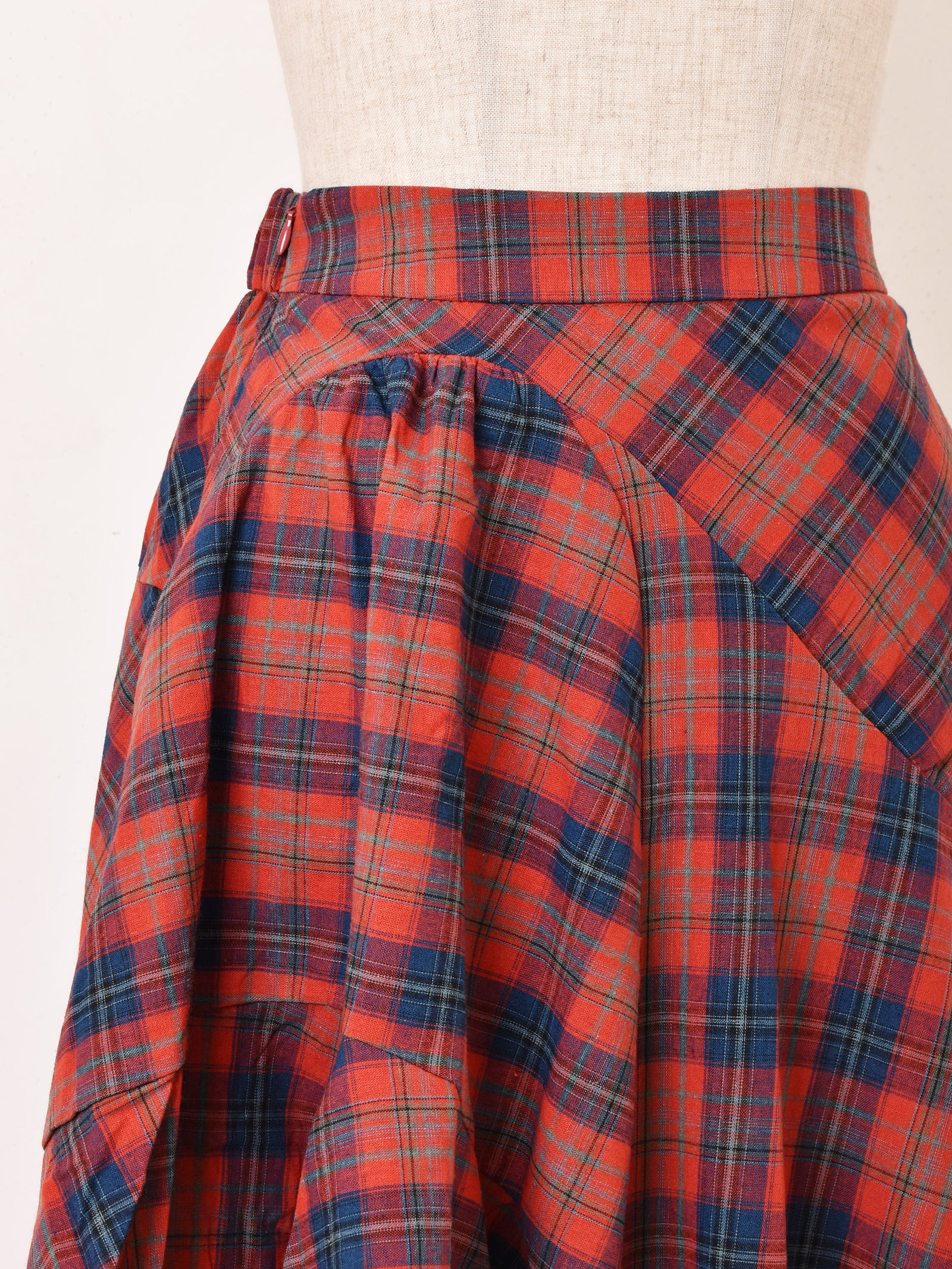 Burberry ノバチェック　スカート　フリル　アシンメトリー 2色展開】Meridian チェック柄 フリル アシンメトリー スカート