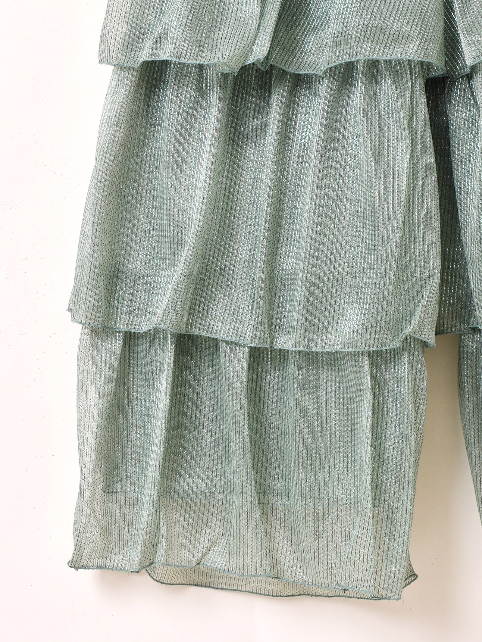 4色展開】Meridian ラメ フリルパンツ – 古着屋Top of the Hillの