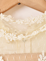 70's Made in USA "GUNNE SAX" チュールレース ロングドレス