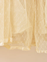 70's Made in USA "GUNNE SAX" チュールレース ロングドレス