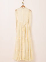 70's Made in USA "GUNNE SAX" チュールレース ロングドレス