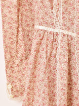 70's Made in USA ”GUNNE SAX" 長袖 小花柄 プレーリードレス