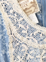 70's "GUNNE SAX" レース 花柄 ロングドレス