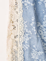 70's "GUNNE SAX" レース 花柄 ロングドレス