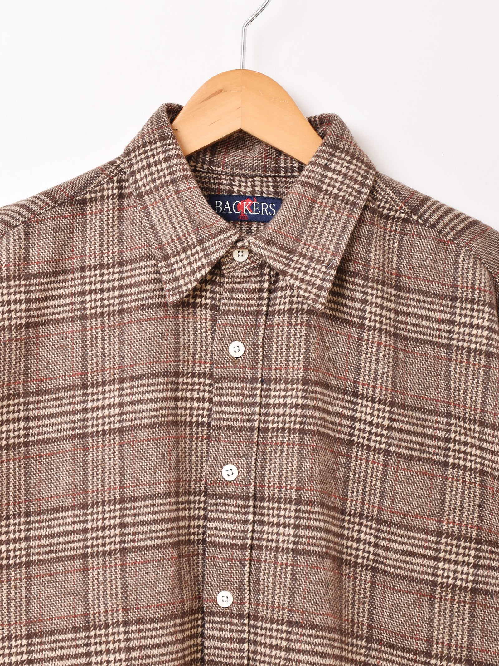 2色展開】Backers グレンチェック柄 長袖 フランネルシャツ – 古着屋