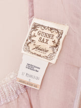 70's "GUNNE SAX" レース シフォン ロングドレス