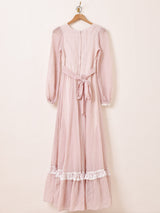70's "GUNNE SAX" レース シフォン ロングドレス