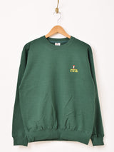 ワンポイント刺繍 スウェットシャツ「I'M ROTTEN TO THE CORE」