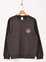 【2色展開】 プリント スウェットシャツ「HIT THE PANIC BUTTON」