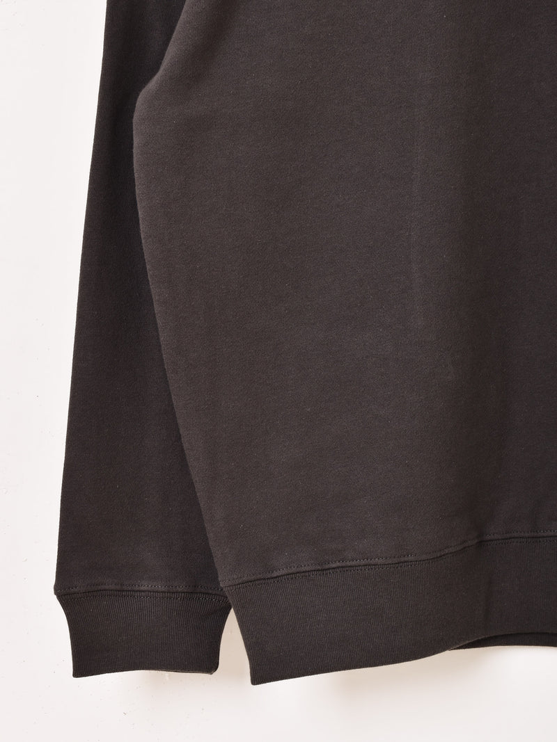 【2色展開】 プリント スウェットシャツ「HIT THE PANIC BUTTON」