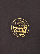 【2色展開】 プリント スウェットシャツ「HIT THE PANIC BUTTON」