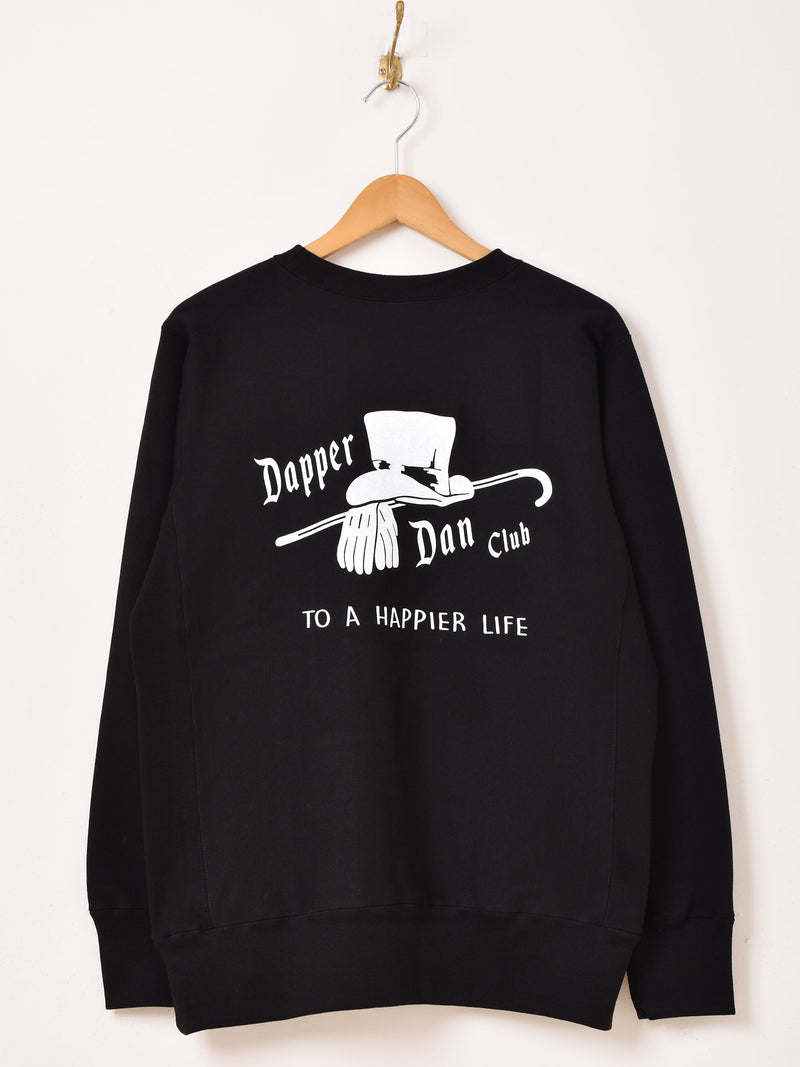 【2色展開】 プリント スウェットシャツ「Dapper Dan Club」
