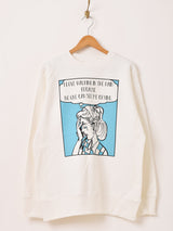 プリント スウェットシャツ「Cry Girl」