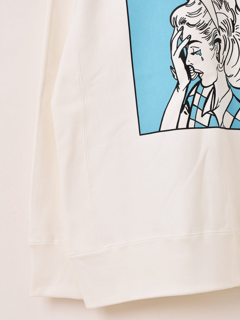 プリント スウェットシャツ「Cry Girl」