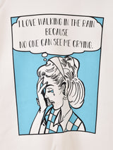 プリント スウェットシャツ「Cry Girl」