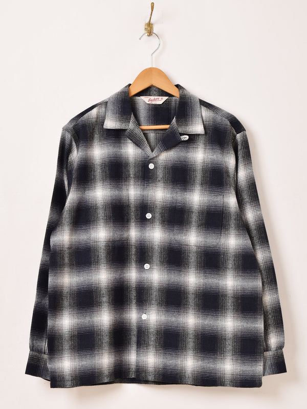 【2色展開】Backers 長袖 シャドウチェック フランネルシャツ