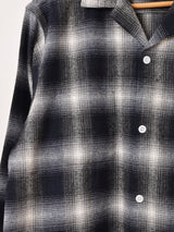 【2色展開】Backers 長袖 シャドウチェック フランネルシャツ