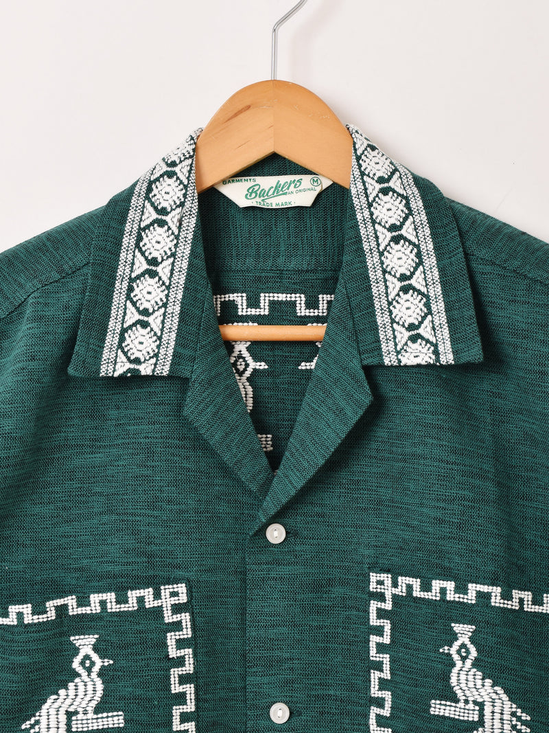 【3色展開】Backers グアテマラデザイン 刺繍 長袖シャツ