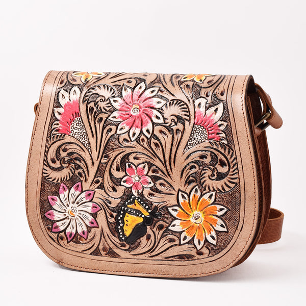 2色展開】型押し ペイント レザー ショルダーバッグ Lサイズ – 古着屋