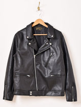 Backers フェイクレザー ライダースジャケット