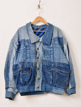 リメイク パッチワーク デニムジャケット