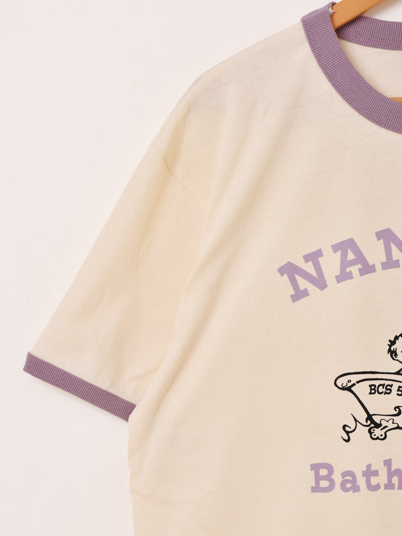 Backers プリント リンガーTシャツ「NANAIMO Bathtub Race」