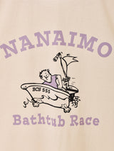 Backers プリント リンガーTシャツ「NANAIMO Bathtub Race」