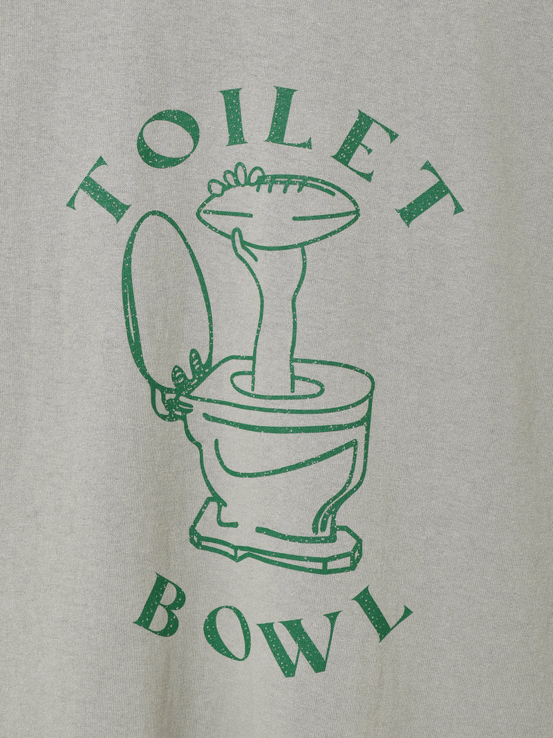 Backers プリント リンガーTシャツ「TOILET BOWL」