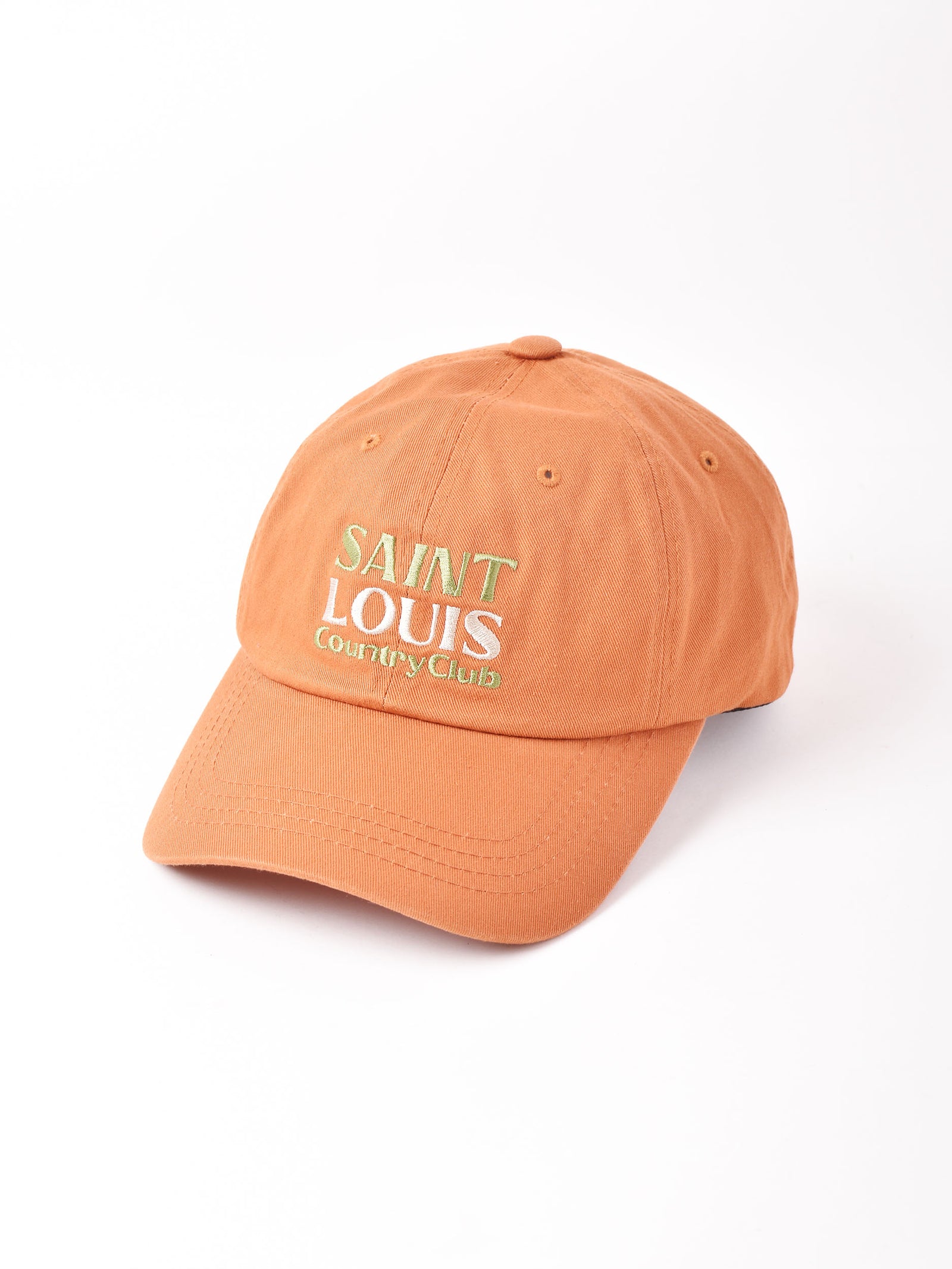 2色展開】刺繍入り コットンキャップ「SAINT LOUIS CountryClub