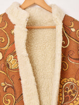 オリエンタル 総柄 ボアコート