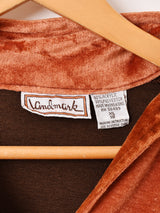 襟付き ベロアトップス