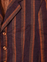 イタリア製 ストライプ柄 テーラードジャケット