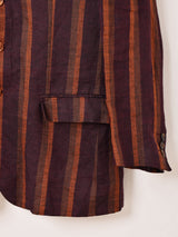 イタリア製 ストライプ柄 テーラードジャケット