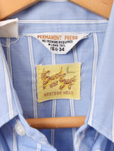 リメイク ラッフルスリーブ ストライプ 長袖シャツ