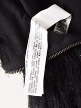 フリンジ ラメ ミニスカート