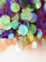 オーロラ スパンコール ミニスカート