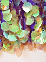 オーロラ スパンコール ミニスカート