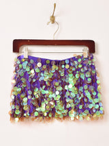 オーロラ スパンコール ミニスカート