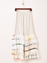 Emerald Motel リメイク ファブリック フリル パンツ