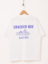 【2色展開】 プリント ポケットTシャツ「CRACKER BOX 」