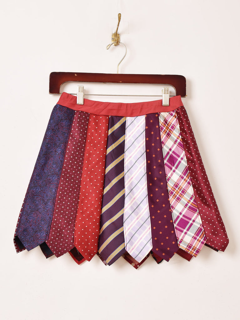 リメイク ネクタイ パッチワーク スカート