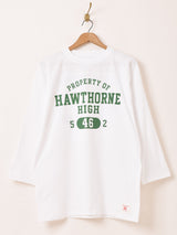 【2色展開】 プリント フットボールTシャツ「HAWTHORNE」