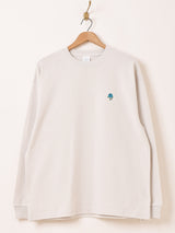 【2色展開】 ワンポイント ローズ ロングスリーブTシャツ