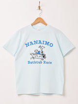 【2色展開】 プリントTシャツ「NANAIMO Bathtub Race」