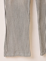【2色展開】 ストライプ メッシュ イージーパンツ