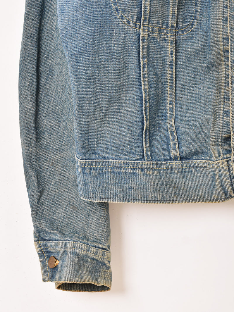 70's  Made in USA 70’s "Lee" 220-J Denim Riders Jacket