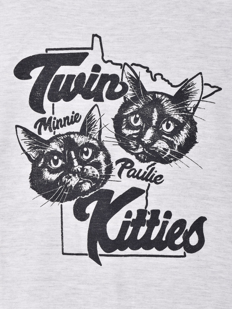 プリント Tシャツ【Twin Kitties】